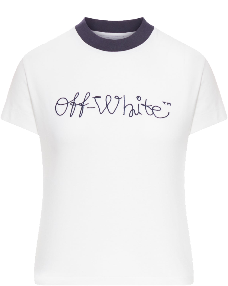 Fitted T-Shirt With Emb Logo Off-white – Гарантія оригінальності