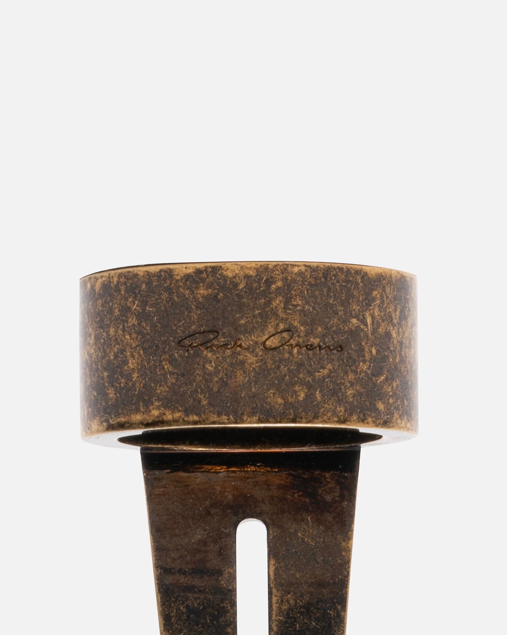 Open Trunk Ring In Dark Bronze Rick owens оригінал – Купити в Україні – збільшений вид