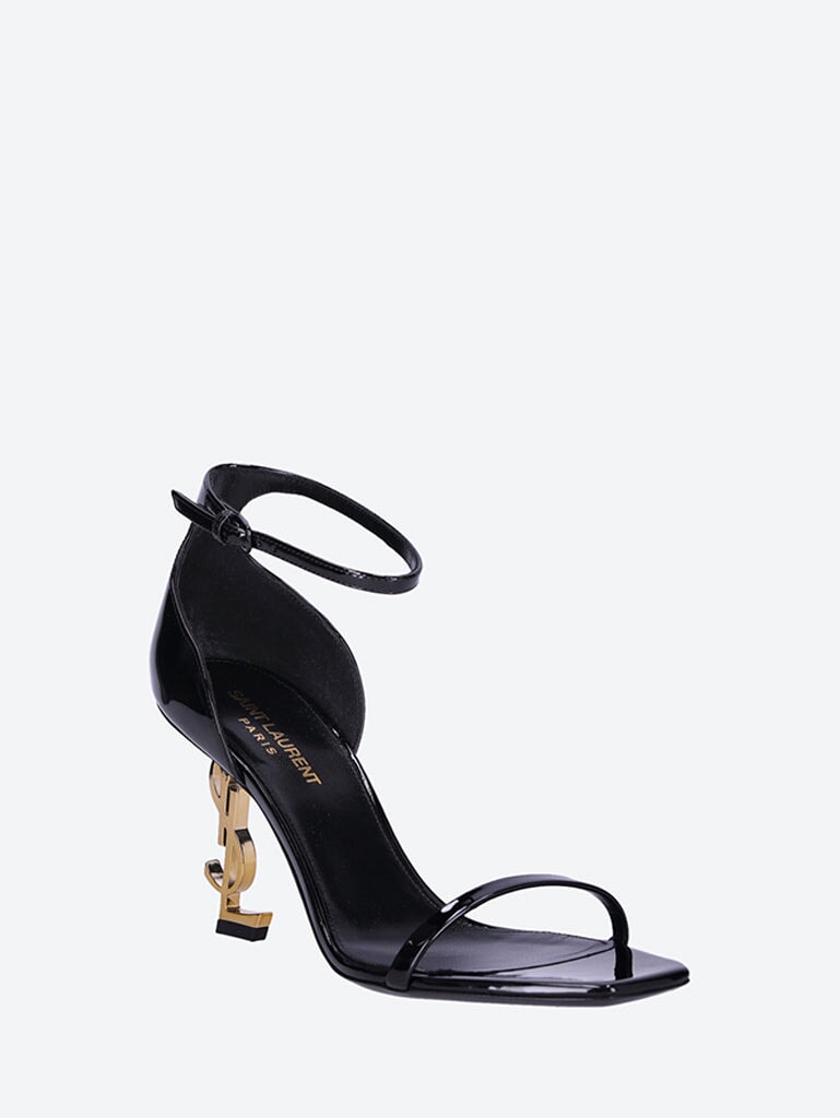 Opyum MID Heel Leather Sandals Saint laurent – Гарантія оригінальності – вид ззаду