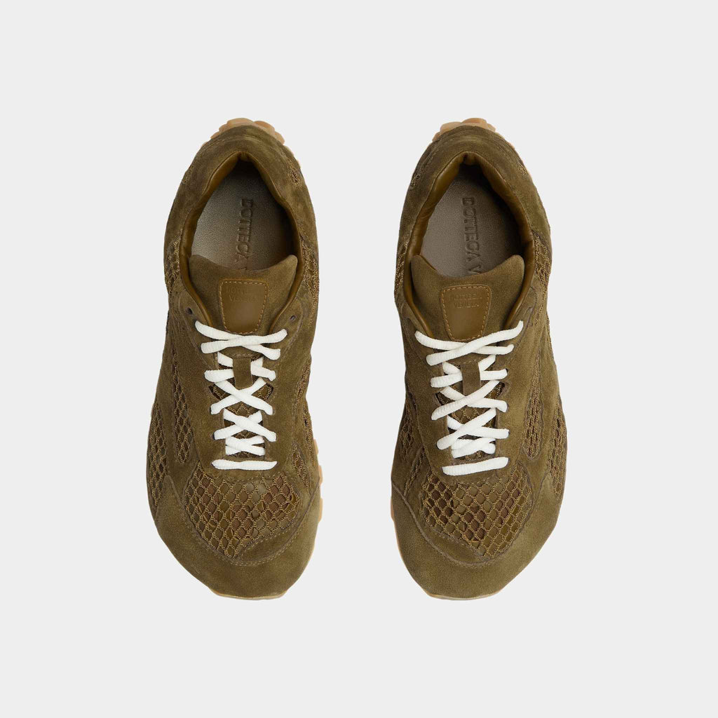 Оригінальна Orbit Runner Sneaker Suede And Technical Mesh Men Bottega veneta – вид ззаду