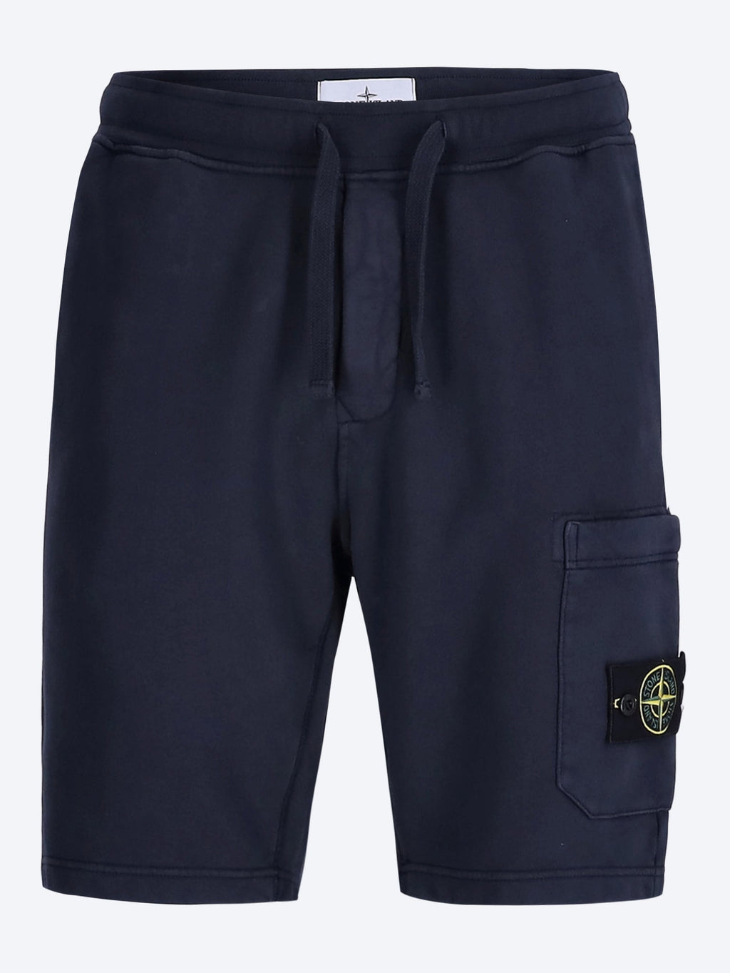 Organic Cotton Fleece Shorts Stone island оригінал – Купити в Україні – боковий вид