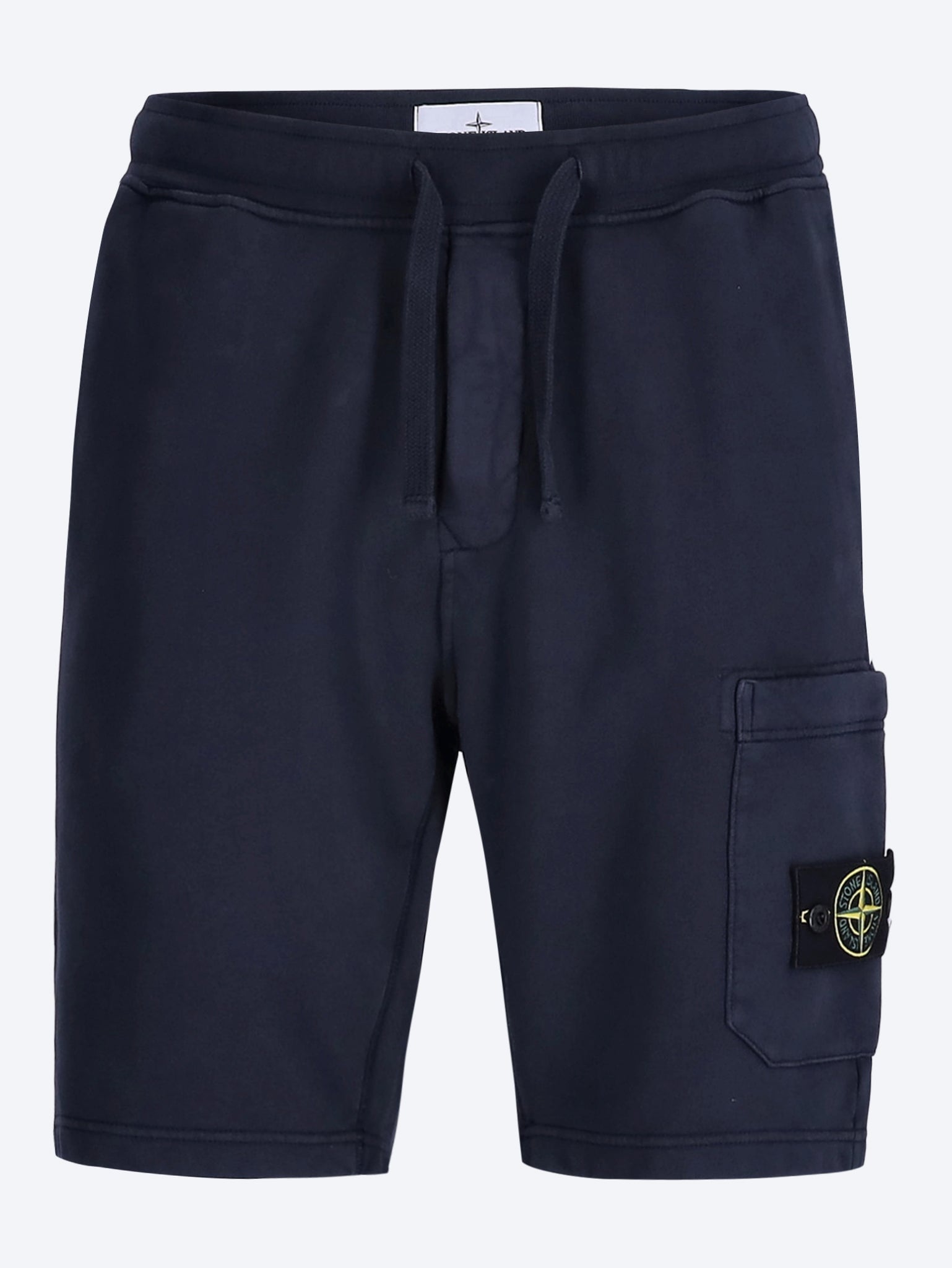 Organic Cotton Fleece Shorts Stone island оригінал – Купити в Україні – боковий вид
