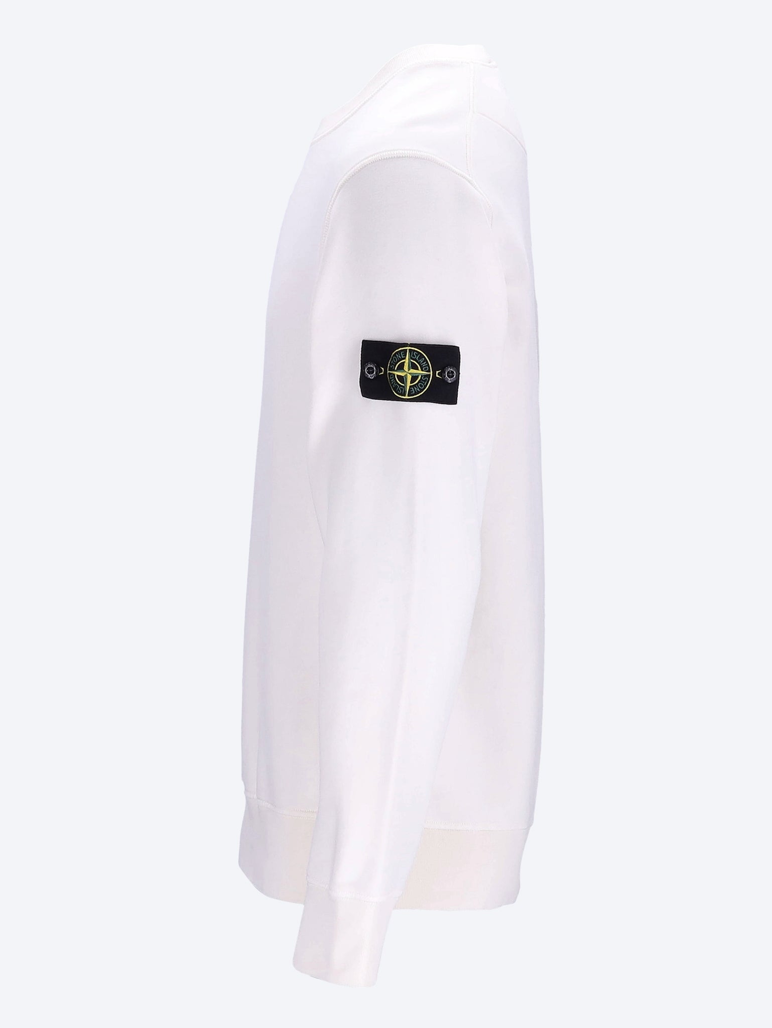 Organic Cotton Fleece Sweatshirt Stone island – Гарантія оригінальності – вид ззаду