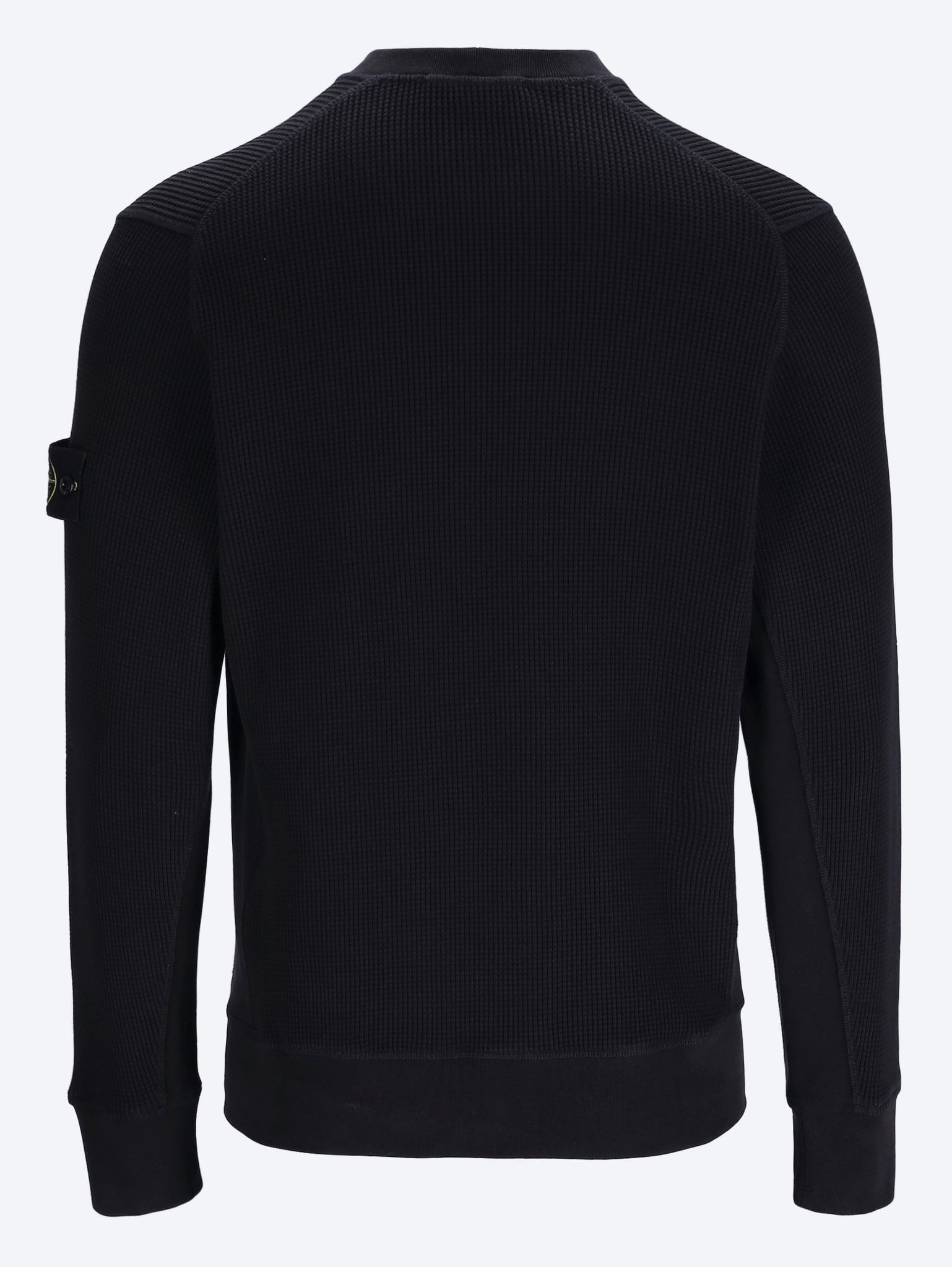 Organic Cotton Waffle Fleece Sweatshirt Stone island – Гарантія оригінальності – детальний вид