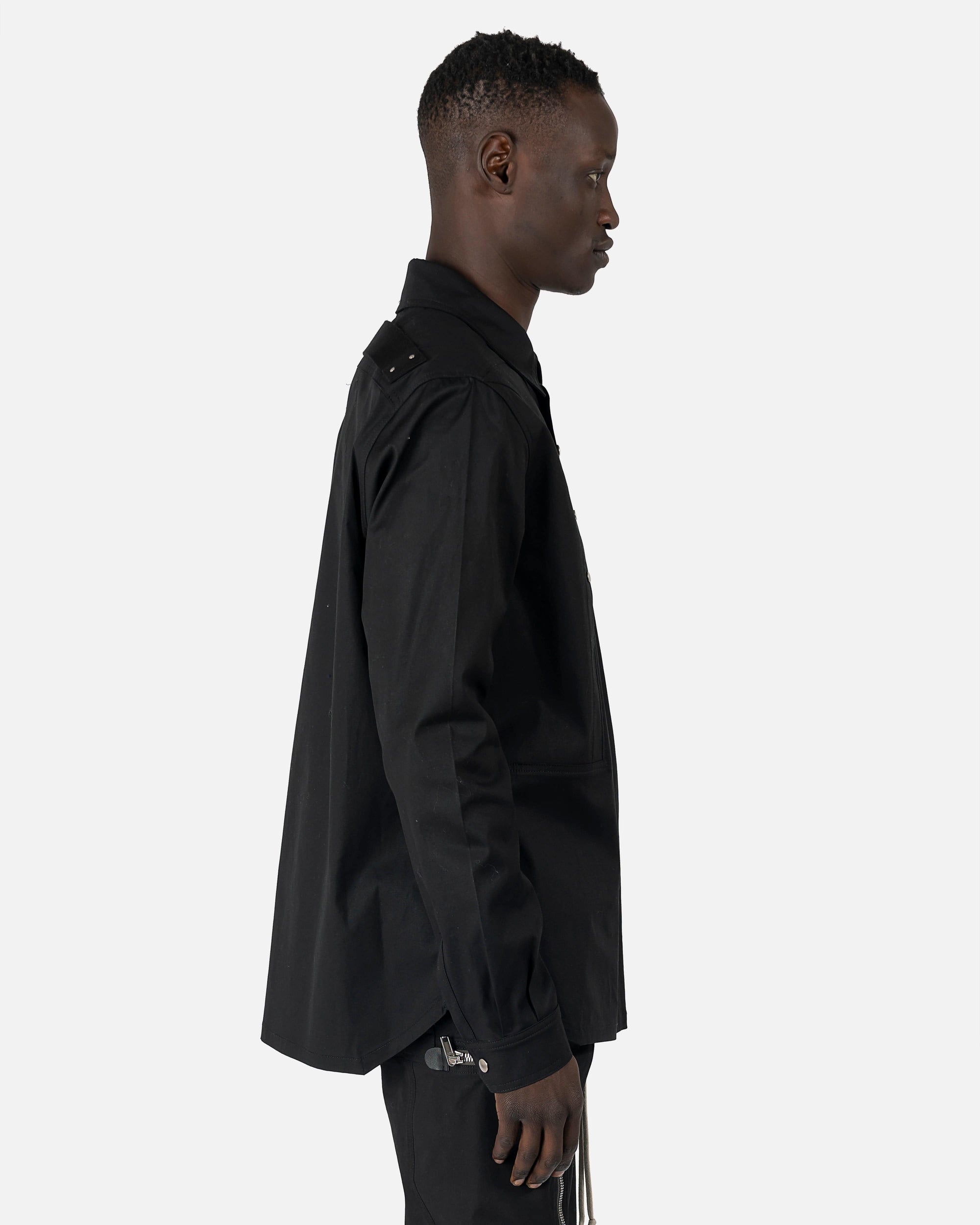 Оригінальна Outershirt In Black Rick owens – детальний вид