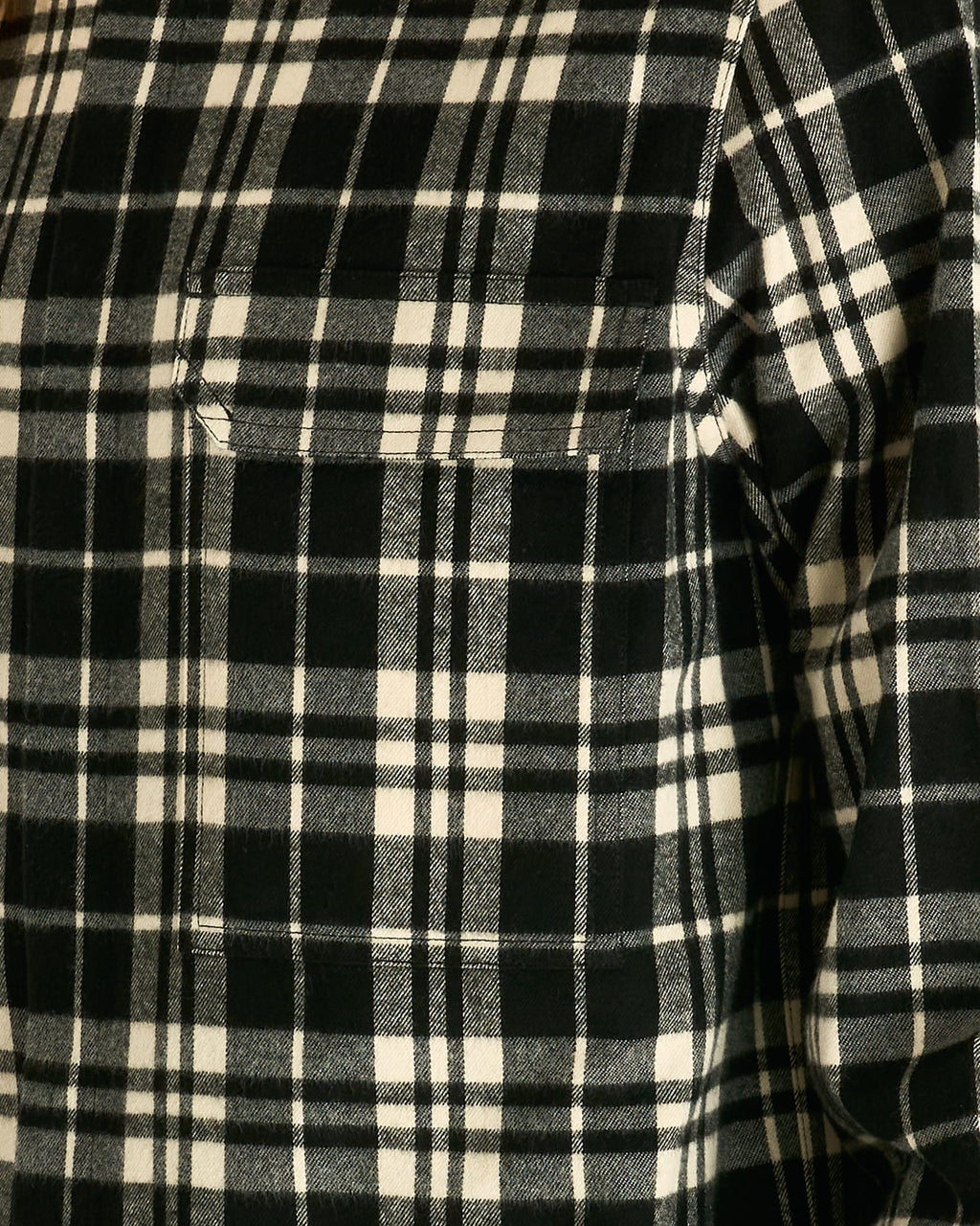 Оригінальна Outershirt In Black Plaid Rick owens – збільшений вид