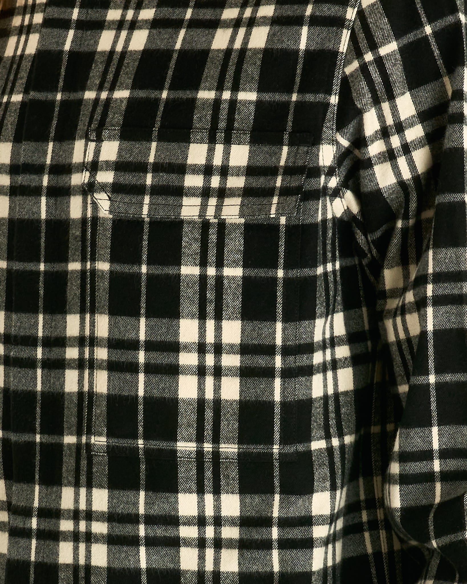 Оригінальна Outershirt In Black Plaid Rick owens – збільшений вид