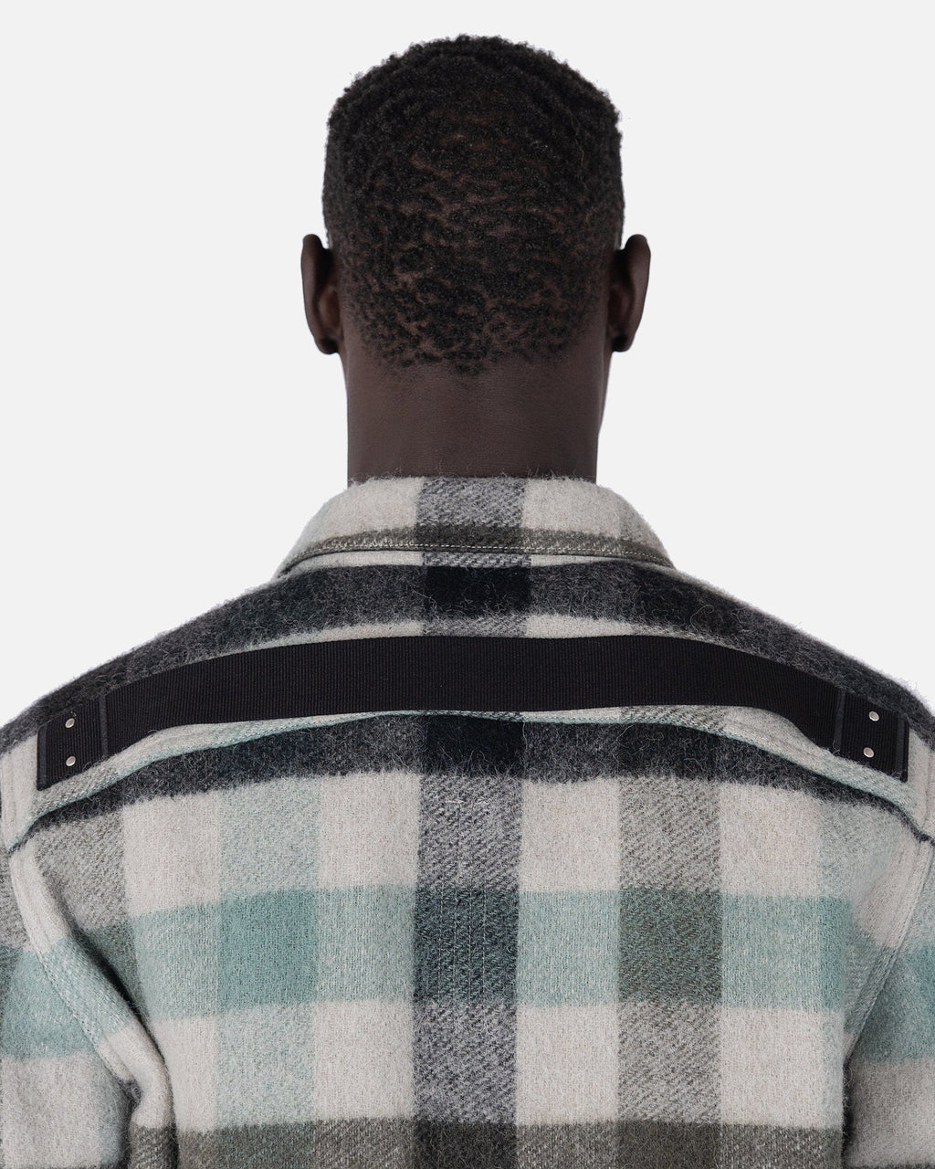 Outershirt In Pearl Plaid Rick owens оригінал – Купити в Україні – збільшений вид