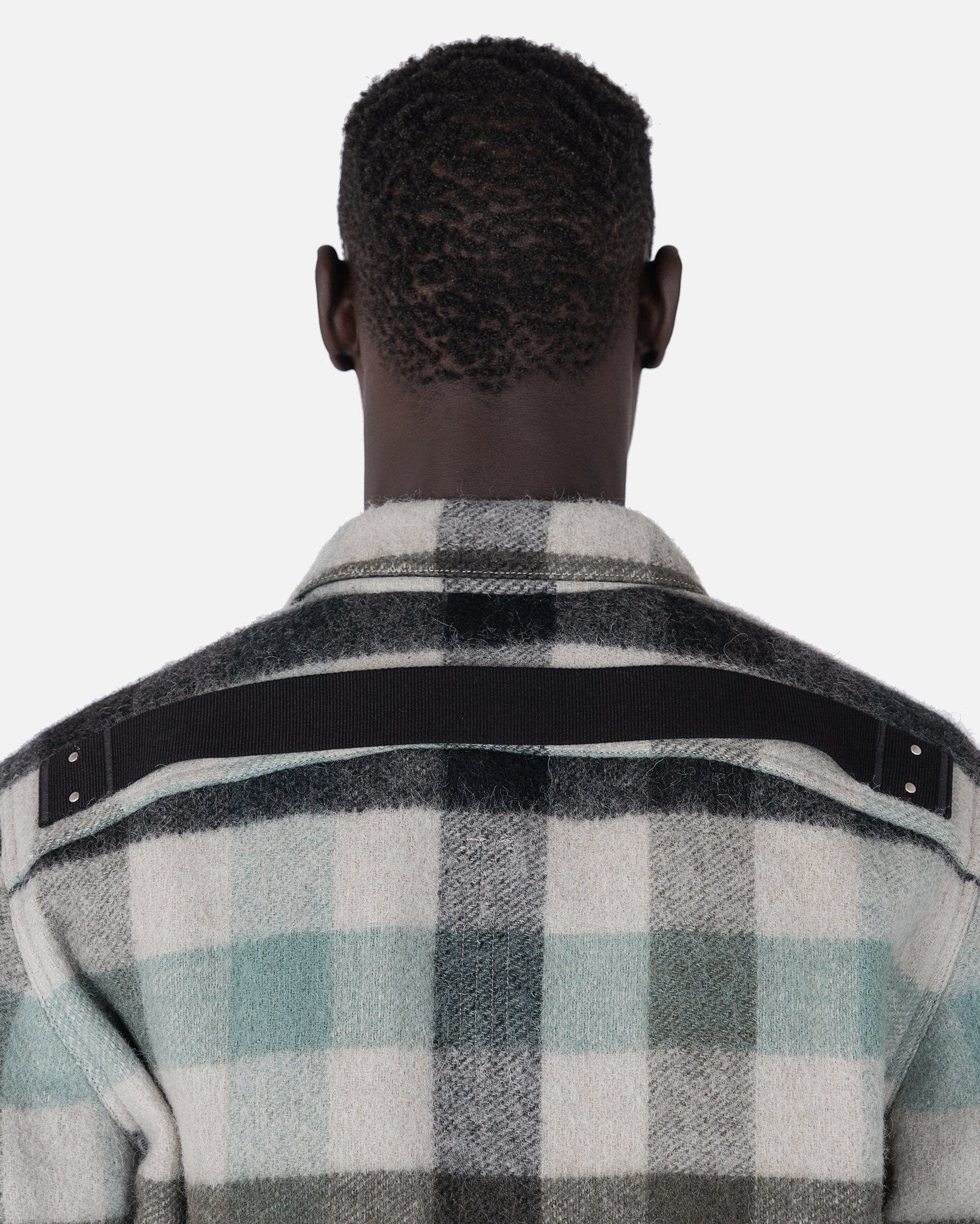 Outershirt In Pearl Plaid Rick owens оригінал – Купити в Україні – збільшений вид