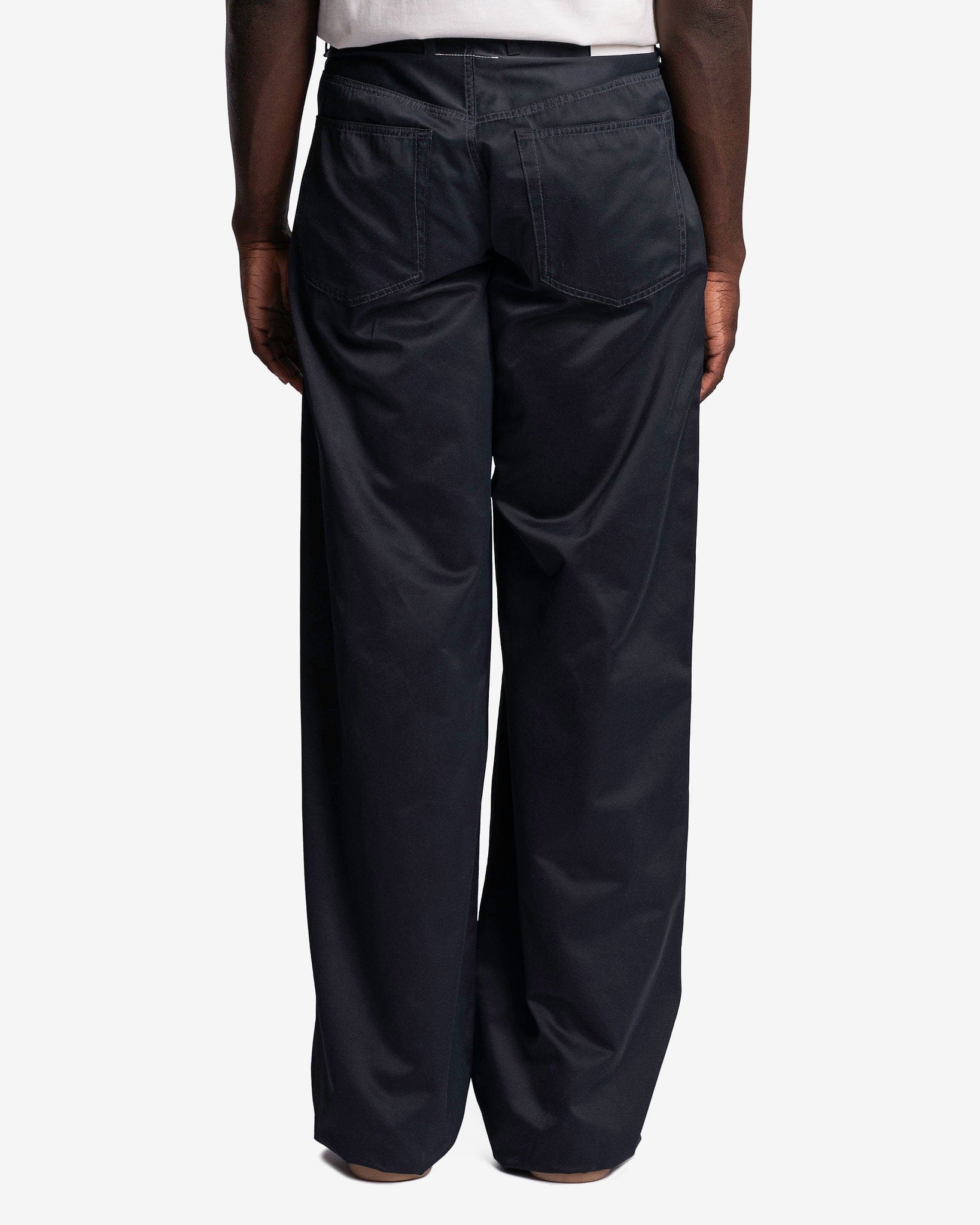 Оригінальна Oversized 5-Pockets Pants In Black Maison margiela – детальний вид