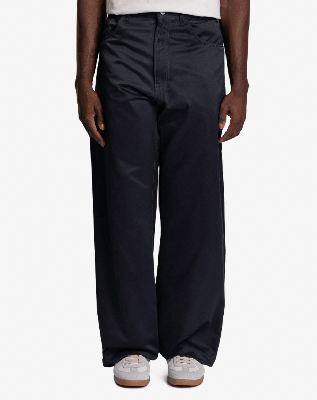 Оригінальна Oversized 5-Pockets Pants In Black Maison margiela – боковий вид