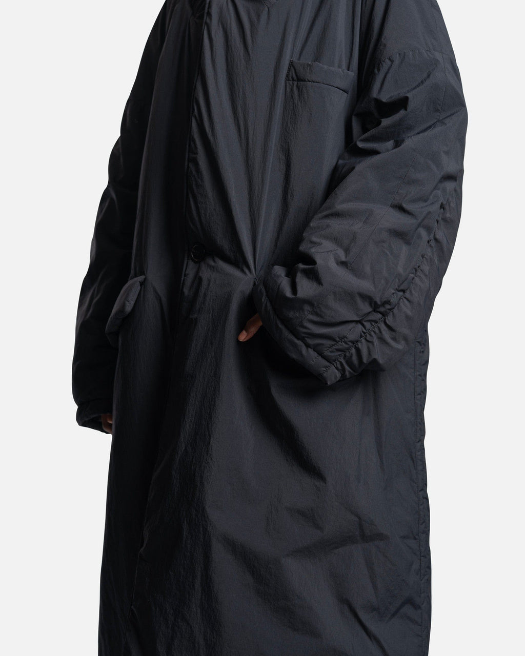 Оригінальна Oversized Coat In Black Maison margiela – збільшений вид