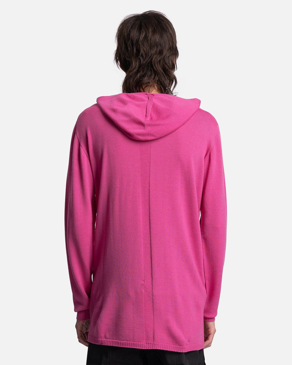 Oversized Geo Hoodie In Hot Pink Rick owens – Гарантія оригінальності – детальний вид