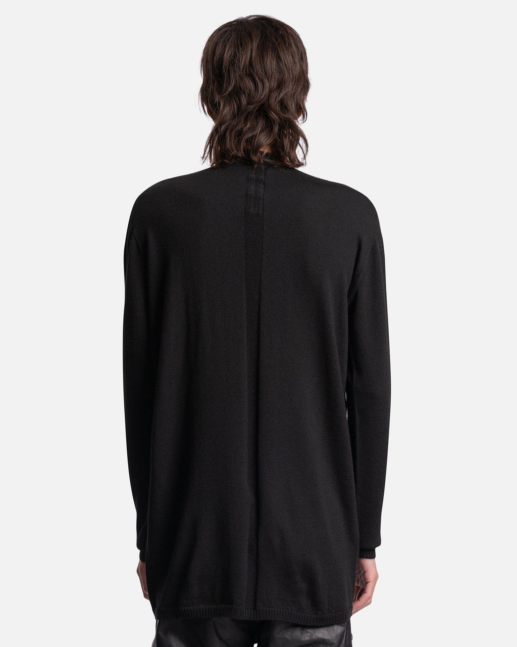 Оригінальна Oversized Geo Round Neck Sweater In Black Rick owens – детальний вид