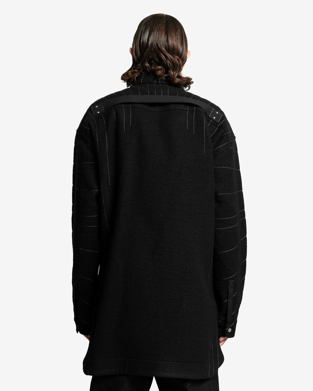 Oversized Outershirt In Black Rick owens – Гарантія оригінальності – збільшений вид