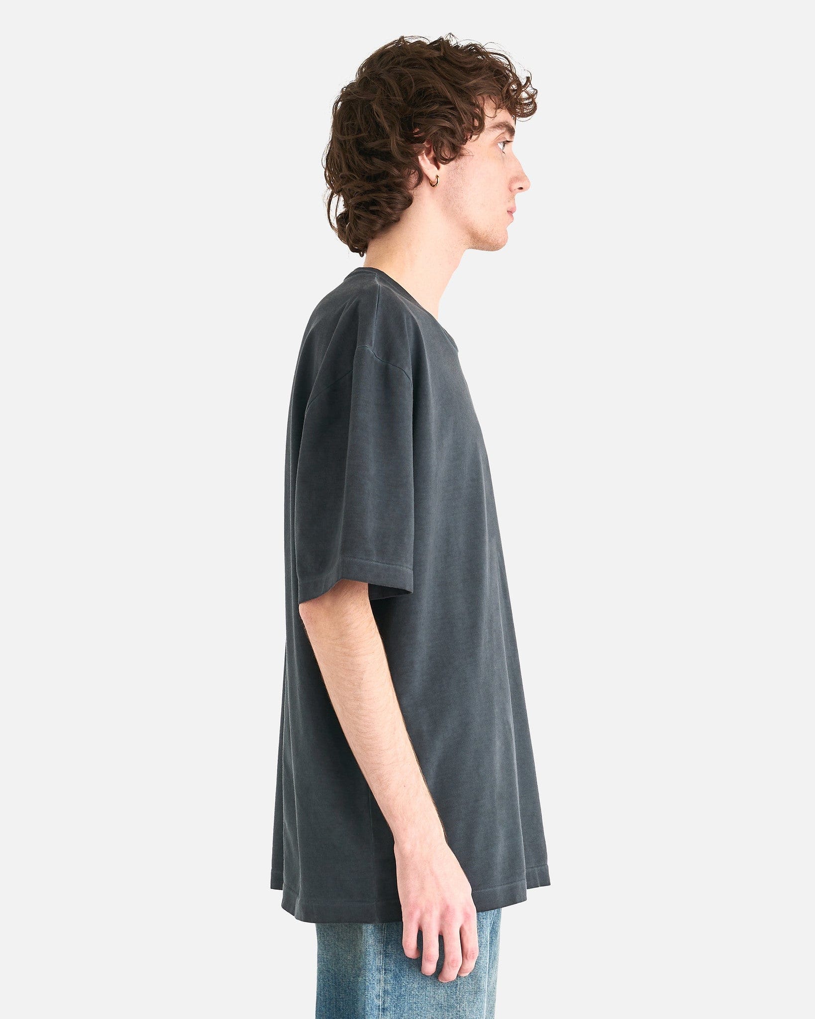 Oversized T-Shirt In Anthracite Maison margiela оригінал – Купити в Україні – вид ззаду