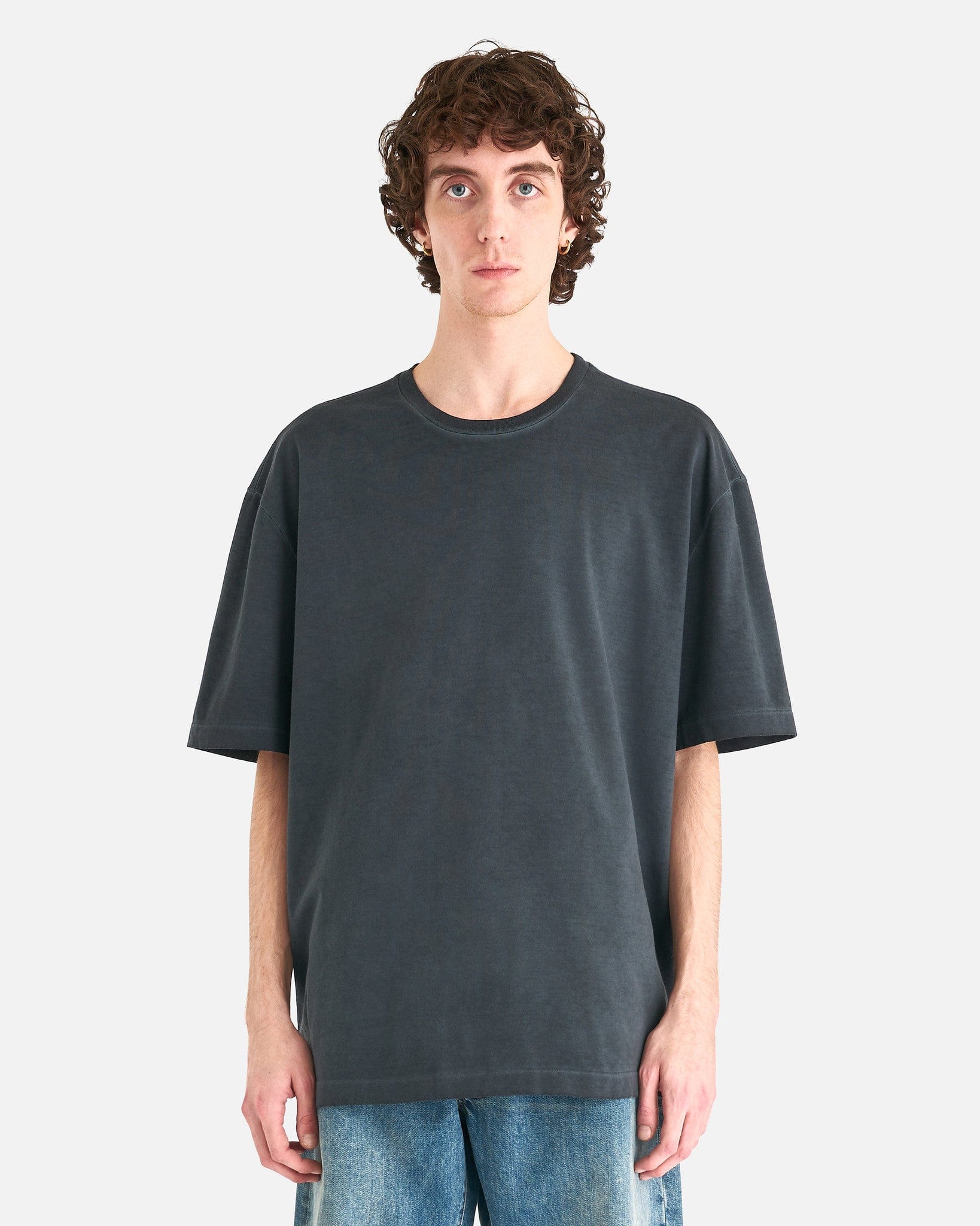 Oversized T-Shirt In Anthracite Maison margiela оригінал – Купити в Україні – боковий вид