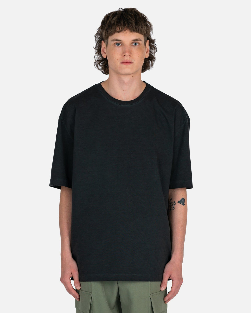 Oversized T-Shirt In Anthracite Maison margiela оригінал – Купити в Україні – боковий вид