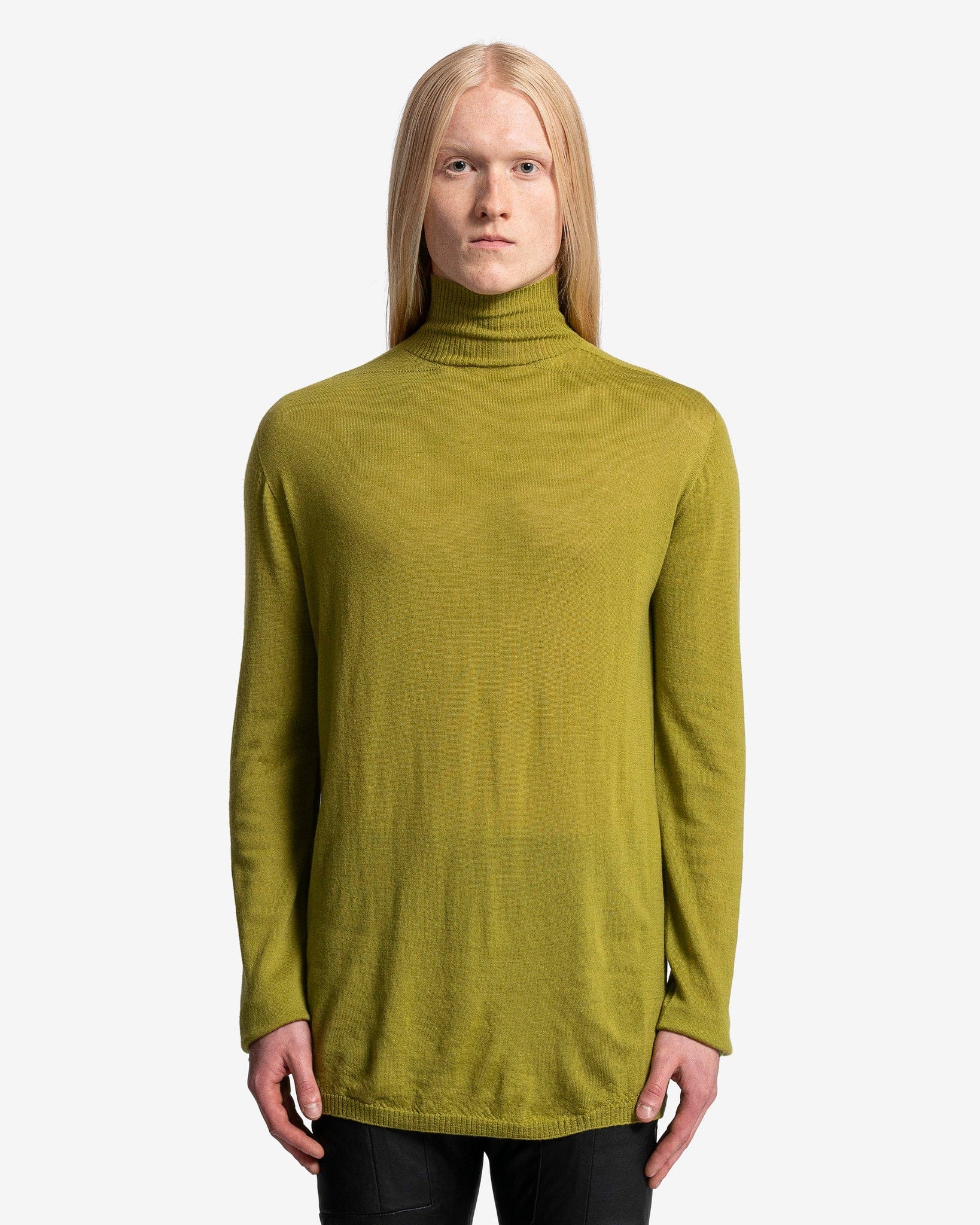 Oversized Turtleneck In Acid Rick owens – Гарантія оригінальності – боковий вид