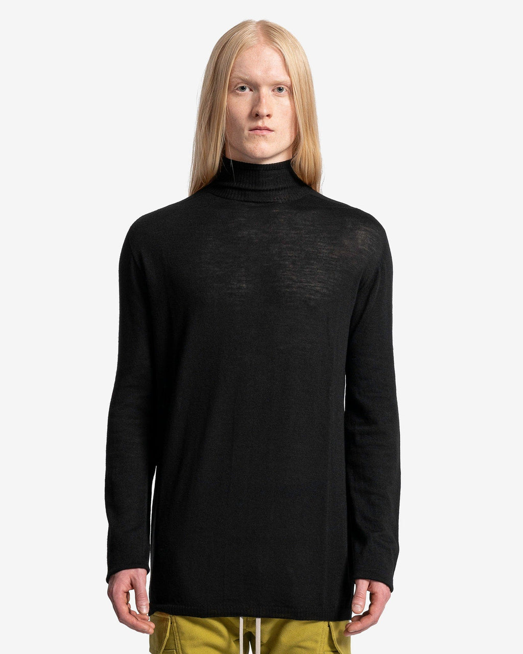 Oversized Turtleneck In Black Rick owens оригінал – Купити в Україні – боковий вид