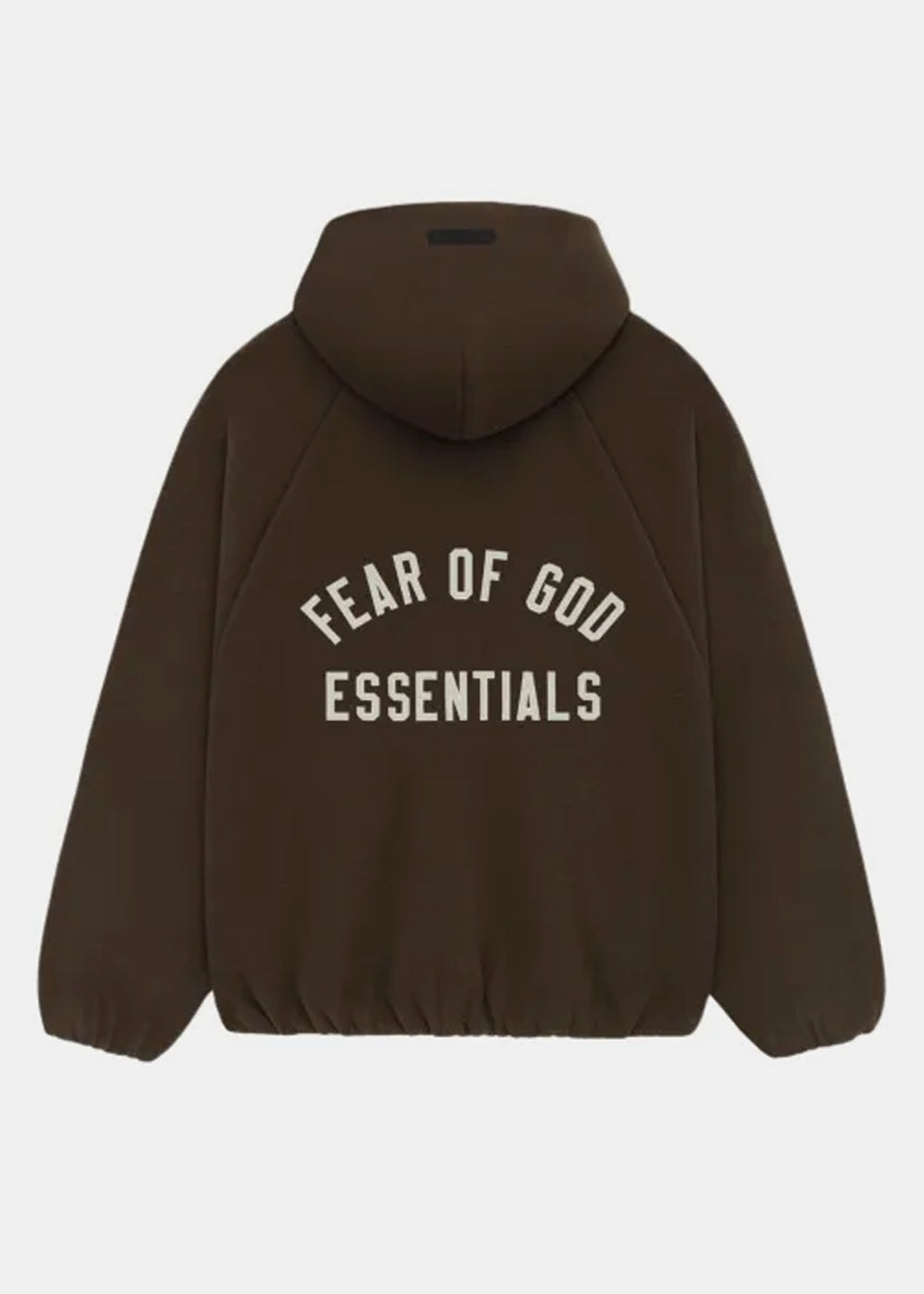 Brown Burshed Yarn Hooded Bomber Fear of god – Гарантія оригінальності – вид ззаду
