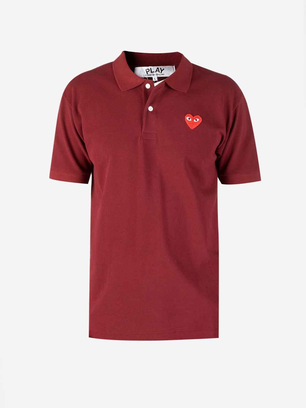 Оригінальна Polo Cdg Red Play Comme des garcons – боковий вид