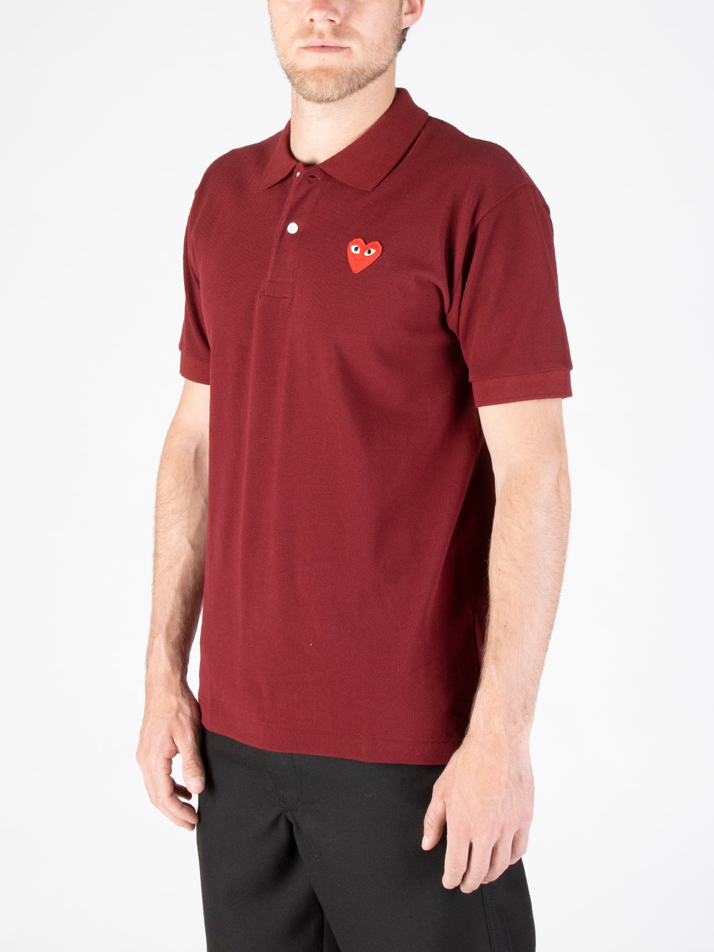 Оригінальна Polo Cdg Red Play Comme des garcons – детальний вид