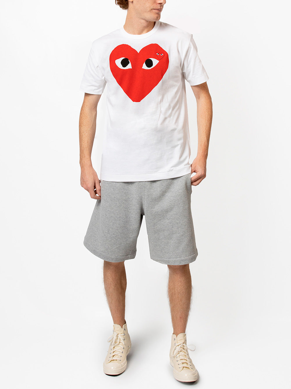 T-Shirt Big Heart In Cotone Comme des garcons оригінал – Купити в Україні – вид ззаду