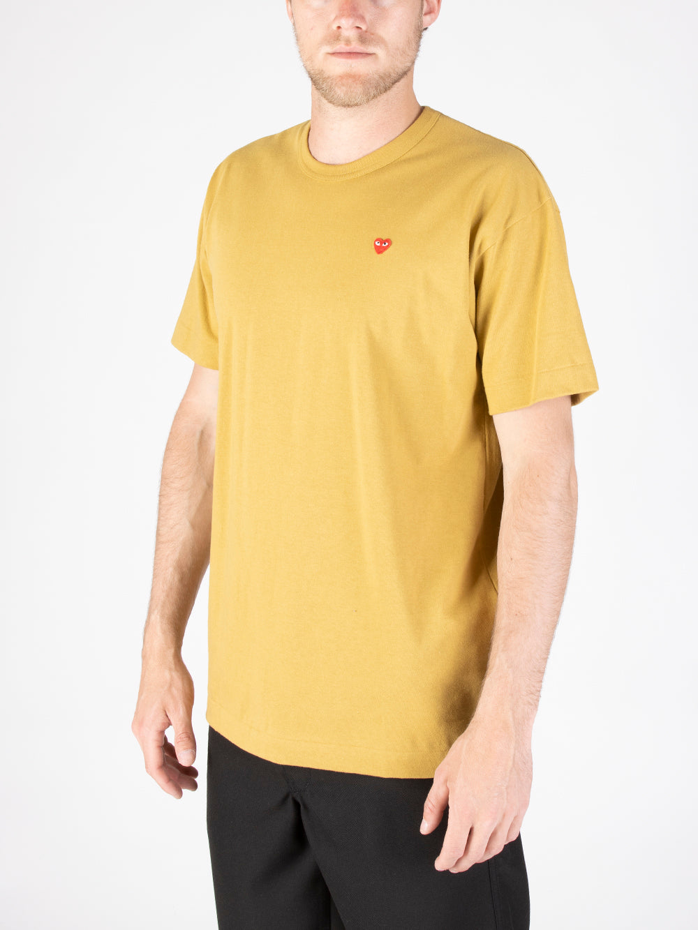 T-Shirt Mini Heart In Cotone Comme des garcons – Гарантія оригінальності – детальний вид