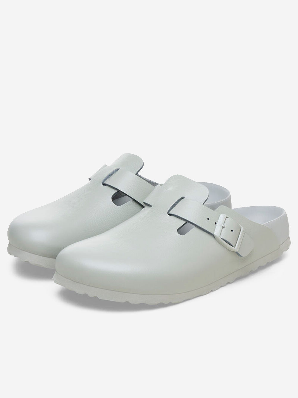 Boston Exquisite Mineral Gray Sabot Birkenstock – Гарантія оригінальності – вид ззаду - BIRKENSTOCK