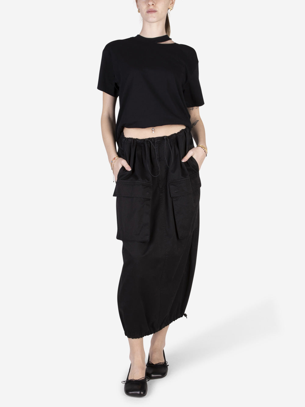 Оригінальна Gonna Cargo MIDI Maison margiela – вид ззаду