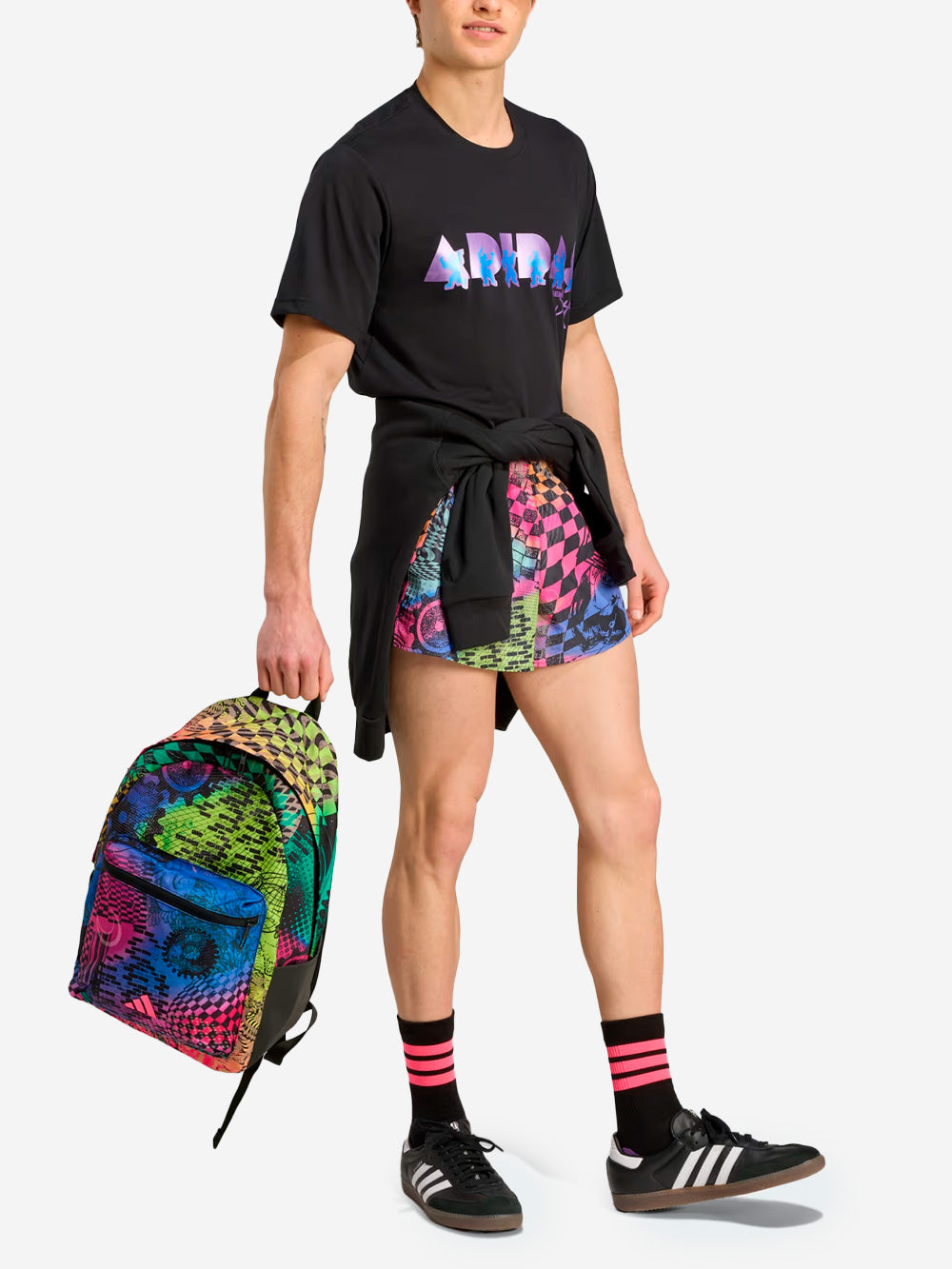 Multicolor Shorts X Jeremy Scott Adidas оригінал – Купити в Україні – вид ззаду - ADIDAS