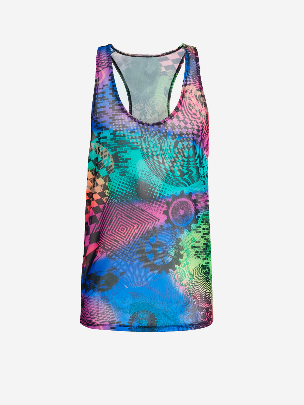 Three-Dimensional Print Tank Top X Jeremy Scott Adidas оригінал – Купити в Україні – боковий вид
