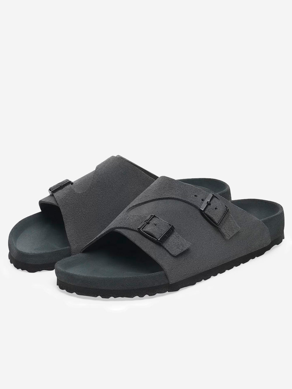 Оригінальна Zürich Exquiste Anthracite Suede Birkenstock – вид ззаду