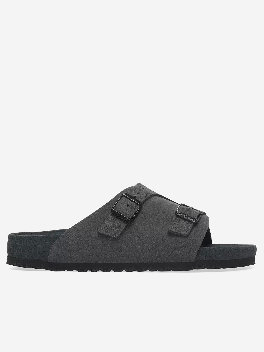 Оригінальна Zürich Exquiste Anthracite Suede Birkenstock – боковий вид