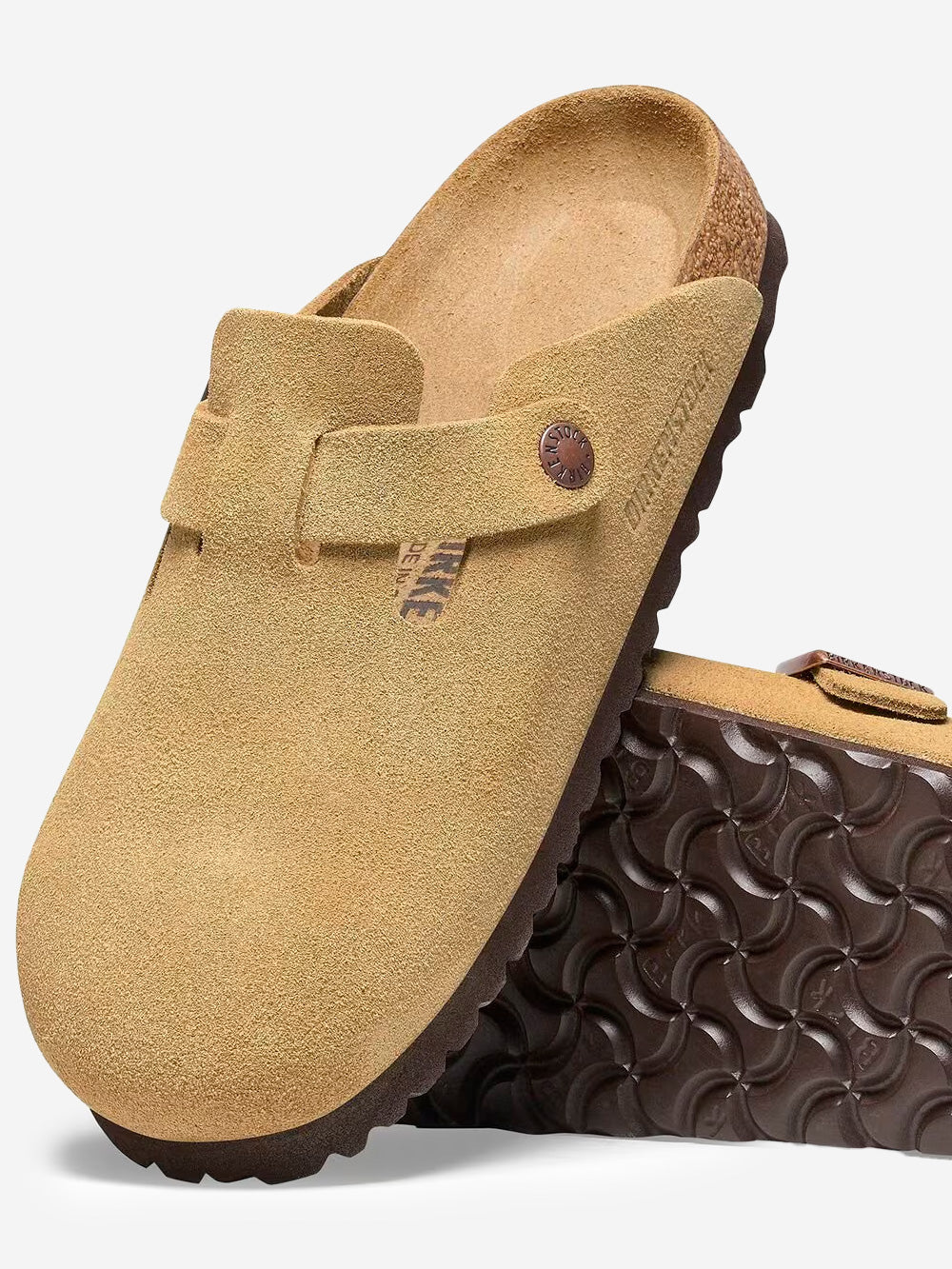 Оригінальна Boston In Suede Latte Cream Birkenstock – збільшений вид - BIRKENSTOCK