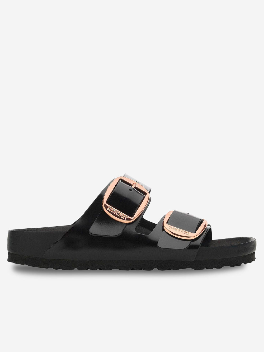 Arizona Big Buckle Exquisite Shine Black Birkenstock оригінал – Купити в Україні – боковий вид - BIRKENSTOCK