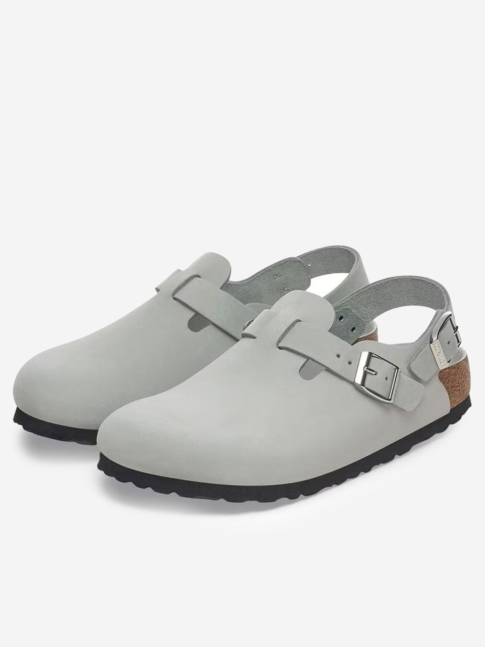 Tokio Nubuck Gray Birkenstock – Гарантія оригінальності – вид ззаду - BIRKENSTOCK