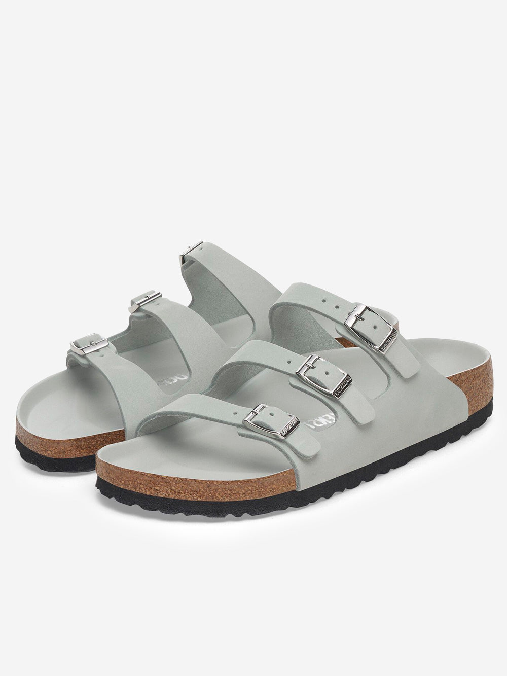 Оригінальна Florida Nubuck Leather Pure Sage Birkenstock – вид ззаду - BIRKENSTOCK