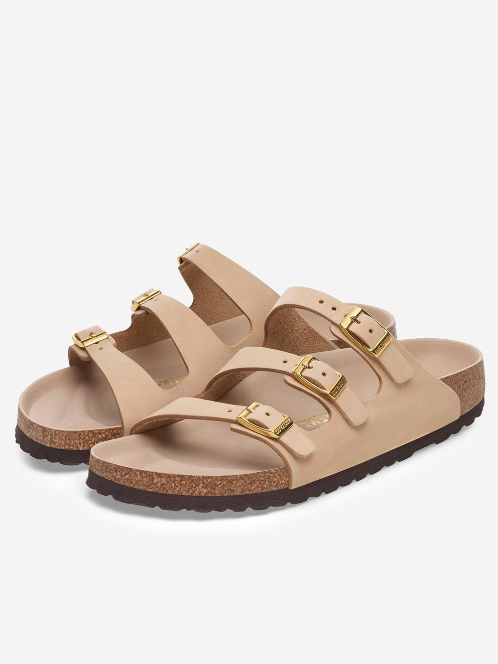 Оригінальна Florida In Beige Nubuck Leather Birkenstock – вид ззаду - BIRKENSTOCK