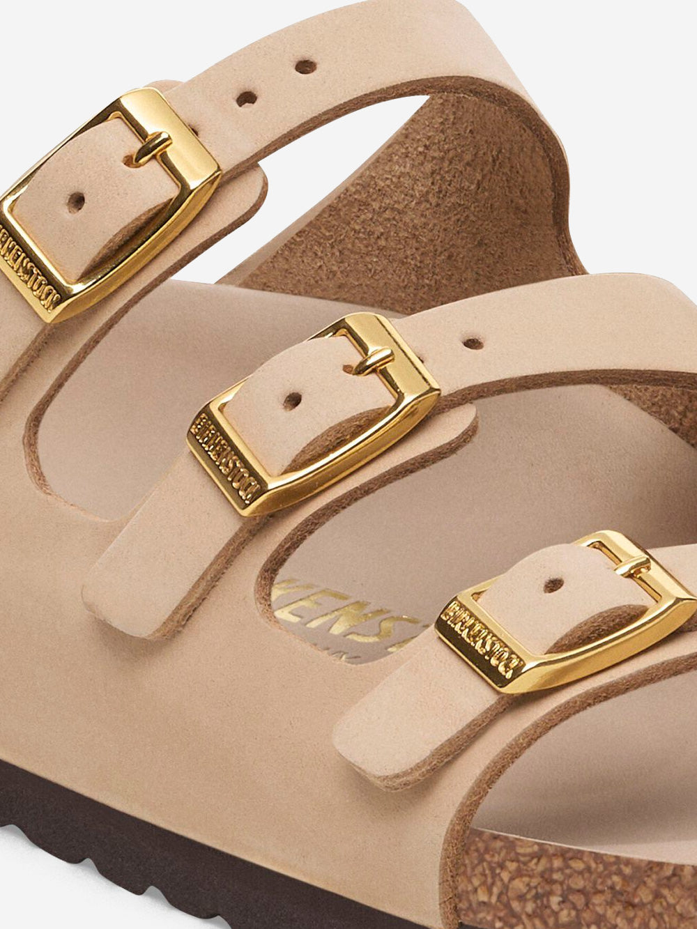 Оригінальна Florida In Beige Nubuck Leather Birkenstock – детальний вид