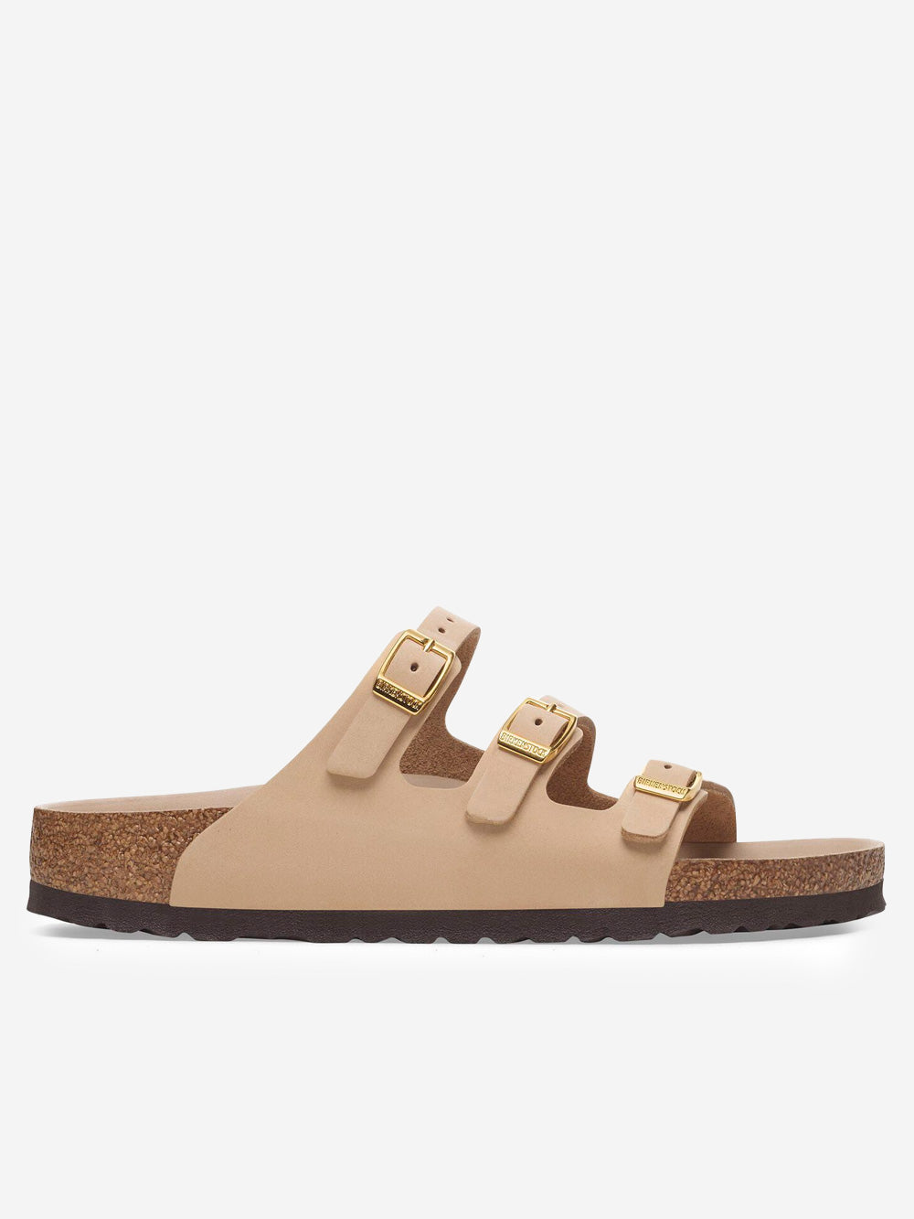Оригінальна Florida In Beige Nubuck Leather Birkenstock – боковий вид - BIRKENSTOCK