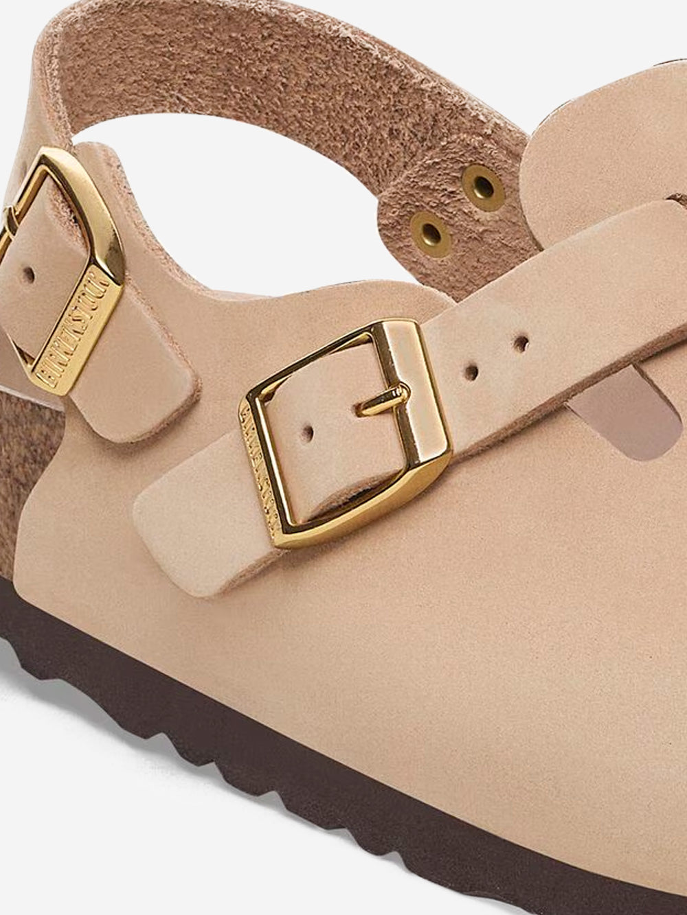 Оригінальна Sandcastle Beige Nubuck Leather Tokyo Birkenstock – детальний вид - BIRKENSTOCK