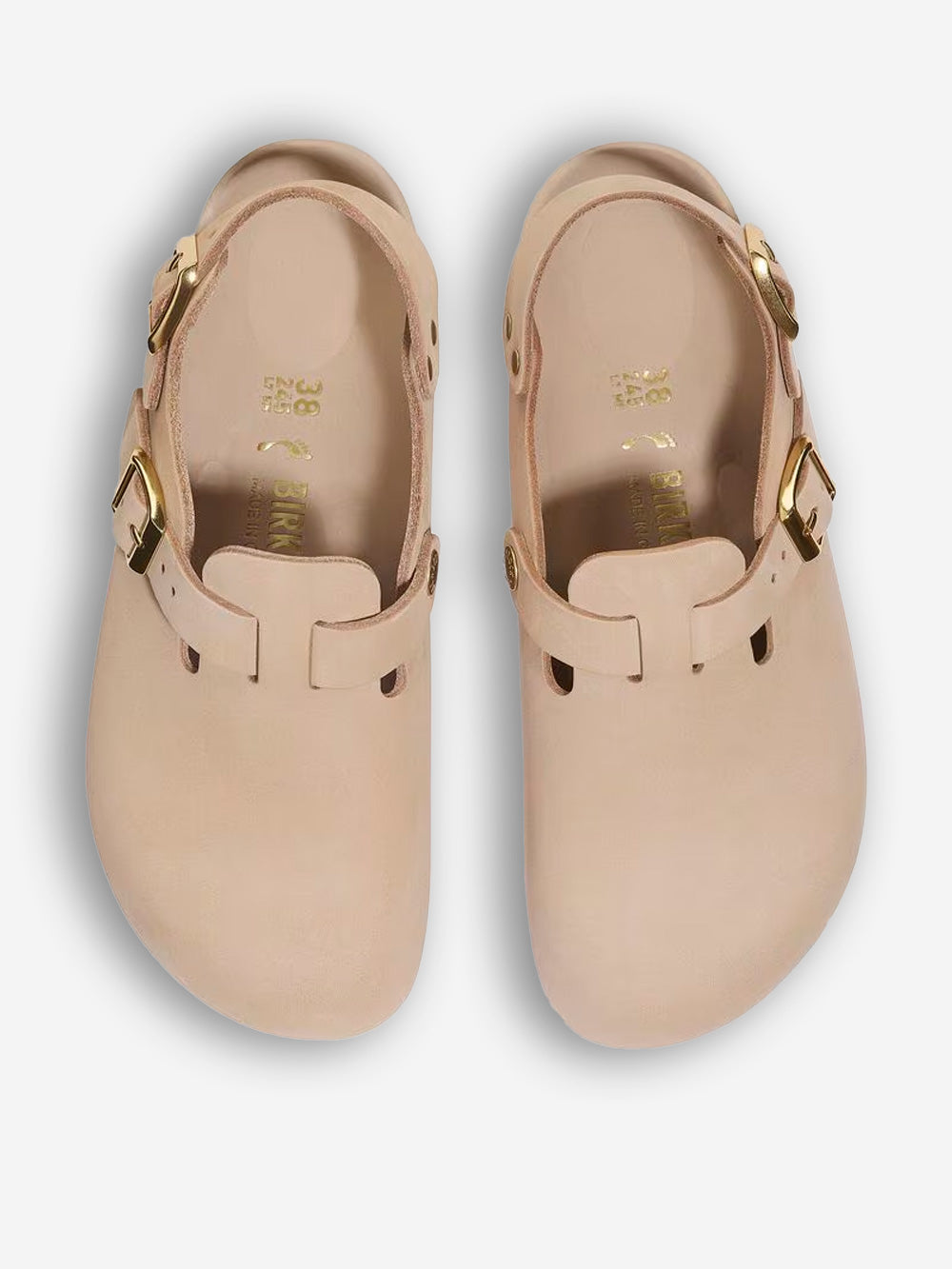 Оригінальна Sandcastle Beige Nubuck Leather Tokyo Birkenstock – збільшений вид - BIRKENSTOCK