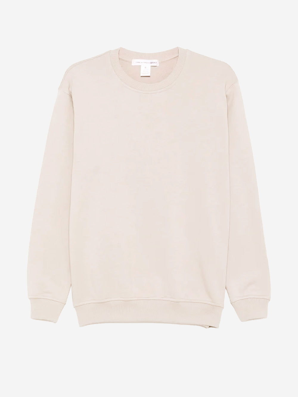 Lightweight Beige Cotton Sweatshirt Comme des garcons – Гарантія оригінальності – боковий вид