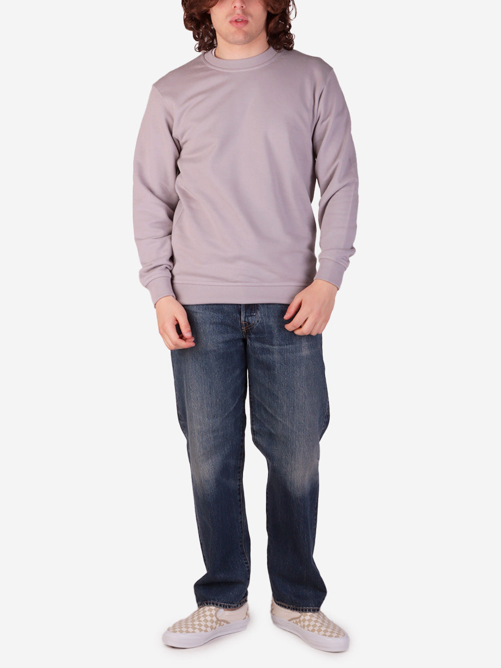 Lightweight Gray Cotton Sweatshirt Comme des garcons оригінал – Купити в Україні – вид ззаду