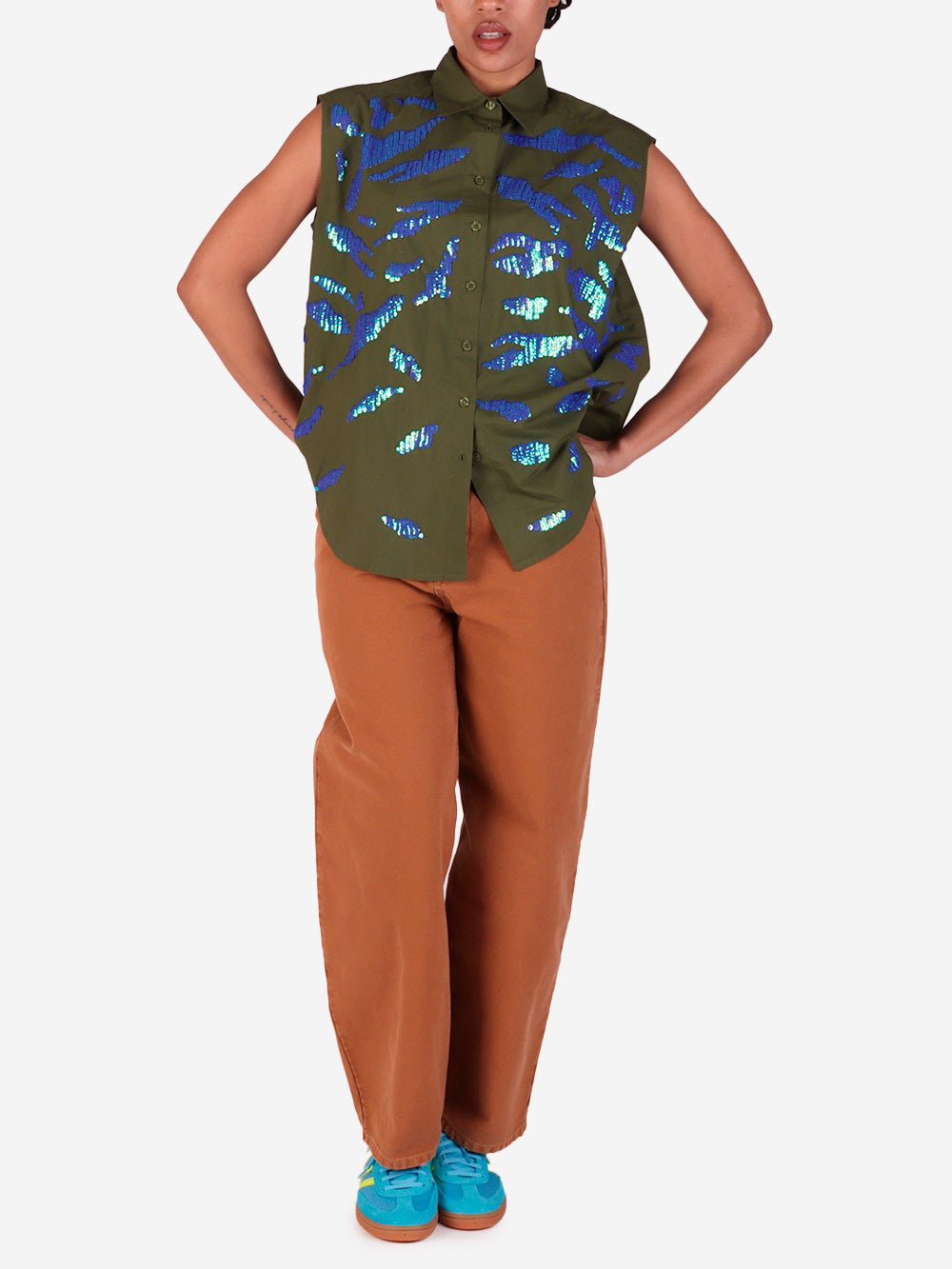 Brown Five-Pocket Jeans Maison margiela – Гарантія оригінальності – вид ззаду