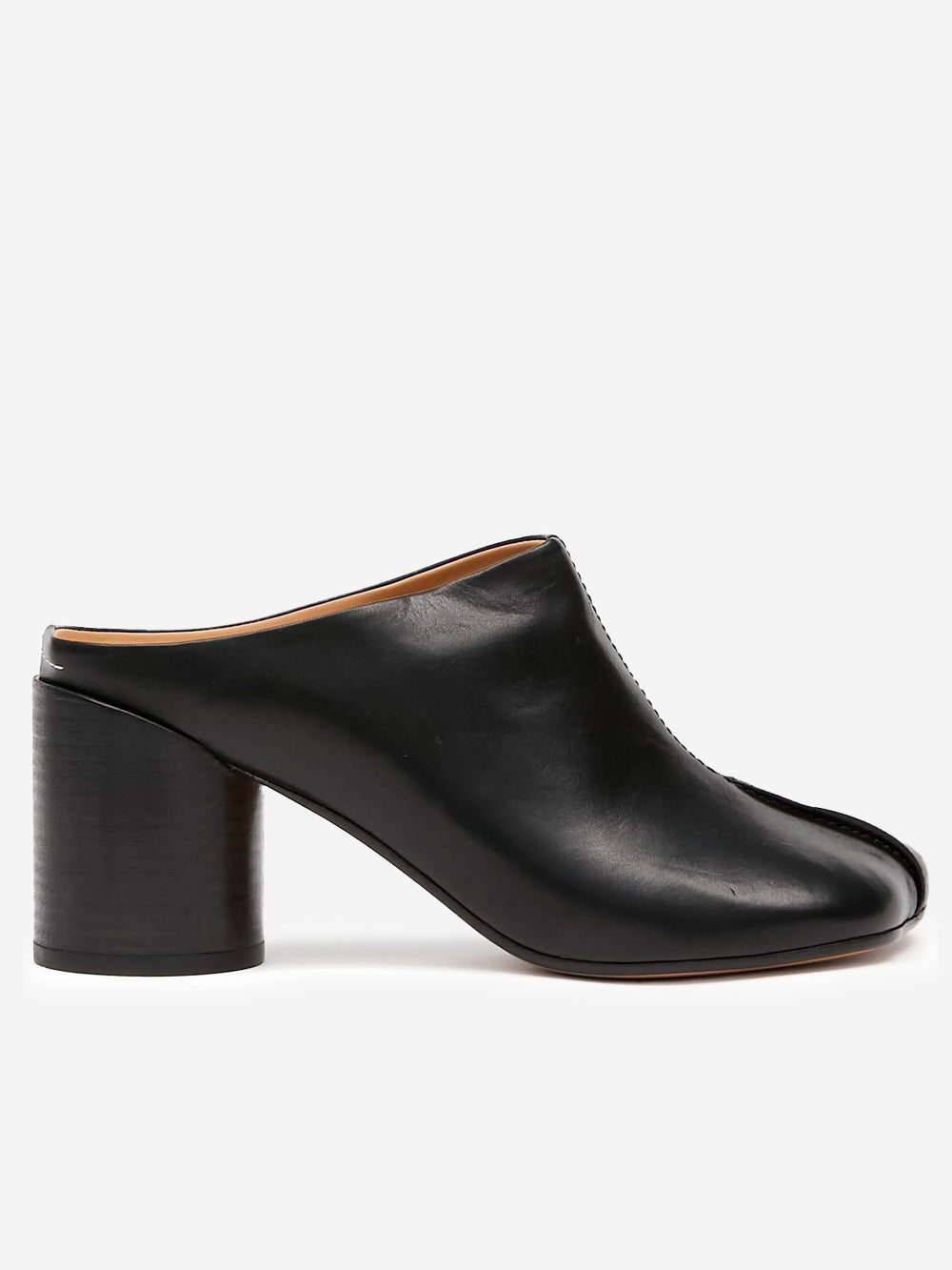 Anatomic Black Leather Heeled Slipper Maison margiela – Гарантія оригінальності – боковий вид