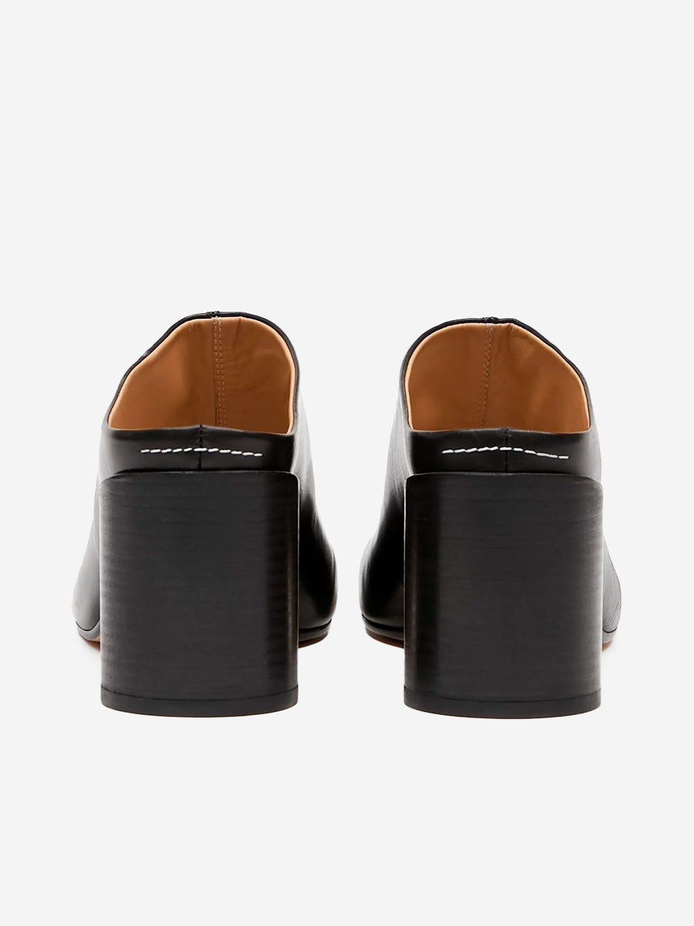 Anatomic Black Leather Heeled Slipper Maison margiela – Гарантія оригінальності – детальний вид