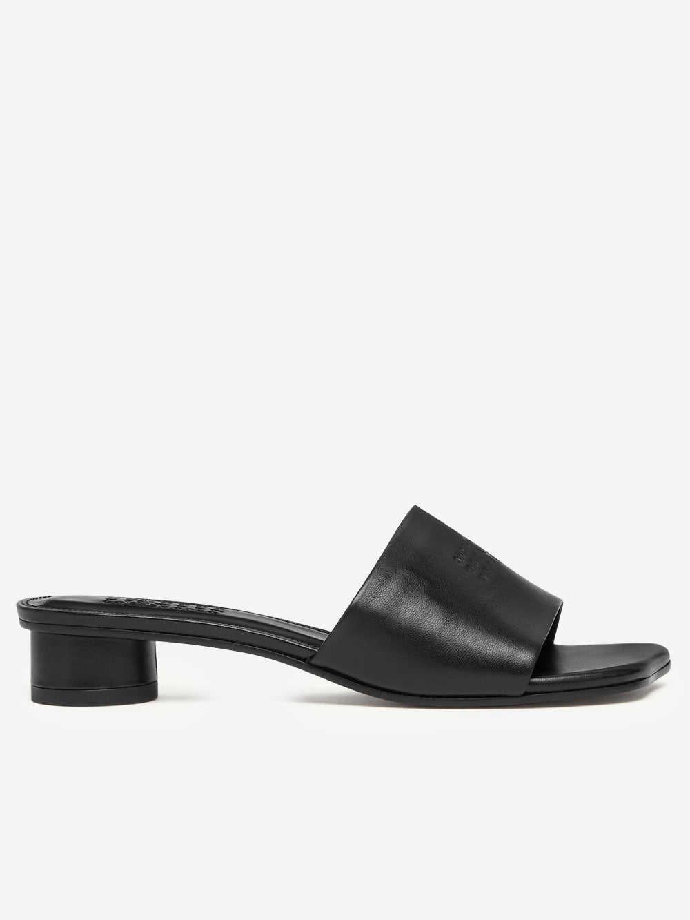 Black Leather Sandals With Numeric Logo Maison margiela оригінал – Купити в Україні – боковий вид